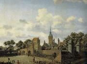 Jan van der Heyden Church of the landscape France oil painting artist